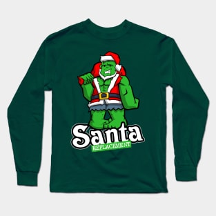 Green Santa Replacement Long Sleeve T-Shirt
